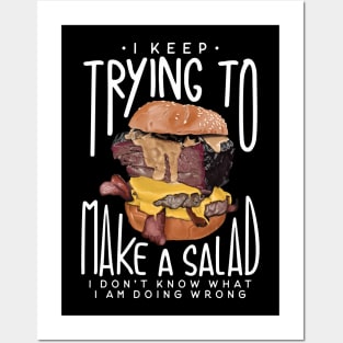My Failure at Making a Salad Posters and Art
